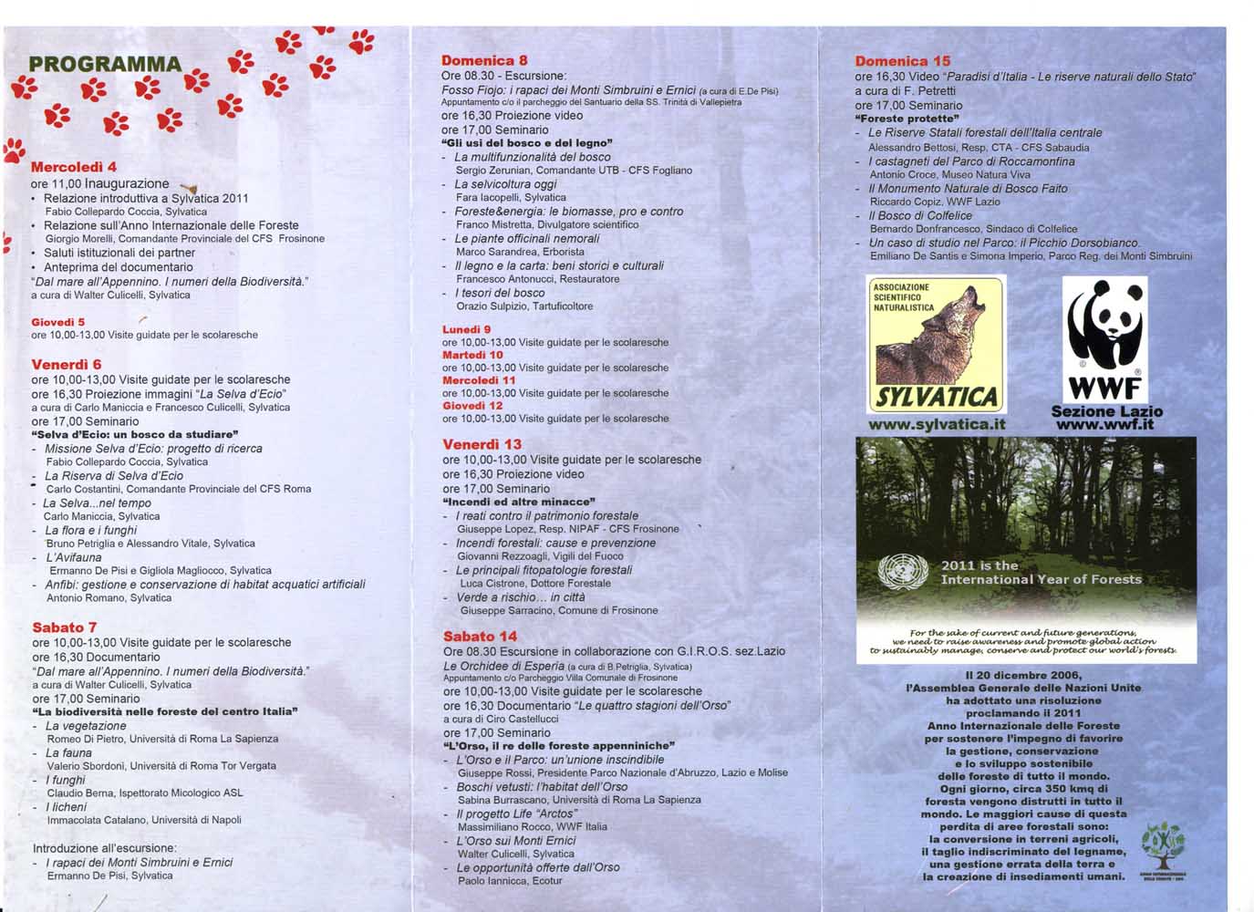 Programma     Sylvatica  2011.jpg